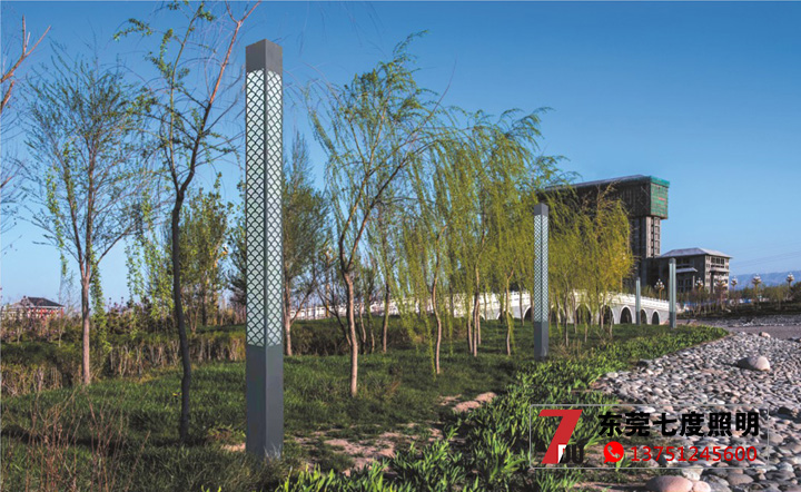 (QDJGDZ-015)公园景区3米-5米LED方形草莓视频APP色情柱安装效果实拍图片